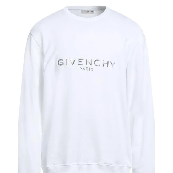 size XXL Givenchy Metallic Logo White Sweatshirt - Picture 1 of 7